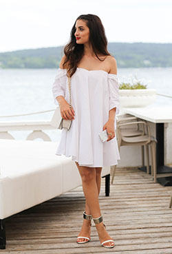 Off shoulder kleid zara, Cocktail dress: party outfits,  Cocktail Dresses,  Wedding dress,  Dress shoe,  White Party Dresses,  Off Shoulder  