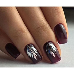 Burgundy Nails, Nail art, Nail polish: Nail Polish,  Nail art,  Artificial nails  