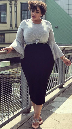 Pencil Skirt Outfit Plus Size, Plus-size clothing, Resort wear: Plus size outfit,  Petite size,  Clothing Ideas  