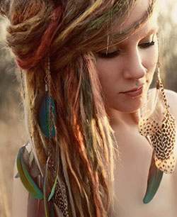 Dreadlock styles for white women: Long hair,  Hairstyle Ideas  