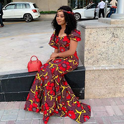 Ankara Gown Styles, African wax prints, Wedding dress: African Dresses,  Aso ebi,  Ankara Outfits  