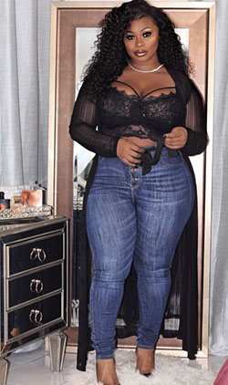 Nice & lovely big girl fashion, Female body shape: Plus size outfit,  Slim-Fit Pants,  Plus-Size Model,  Fashion Nova,  instafashion  