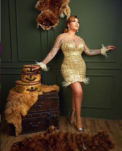 Toyin lawani glittering dress for 37th birthday: Linda Ikeji,  Fashion photography,  Aso Ebi Dresses  