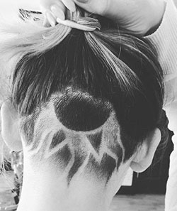 Innovative ideas for undercut designs sun, Lock and key: Bob cut,  Long hair,  Hairstyle Ideas,  Bob Hairstyles,  Buzz cut  