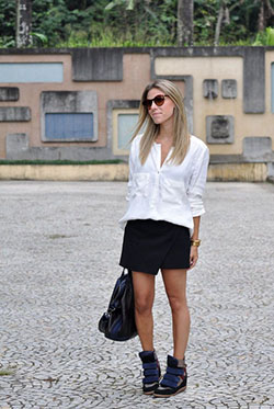 Usar sneakers no verao, Isabel Marant: fashion blogger,  Skirt Outfits,  Isabel Marant,  Fashion accessory  