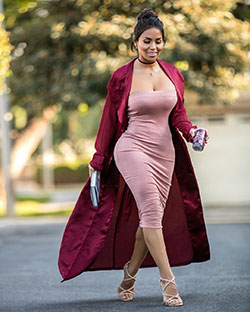 Trendy Dress For Fat Women's: Plus size outfit,  Curvy Casual Outfits  