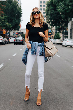 Casual Outfit Ideas, Slim-fit pants, Ripped jeans: Casual Outfits,  Ripped Jeans,  Slim-Fit Pants  