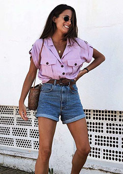 Cintos para usar com shorts: Casual Outfits  