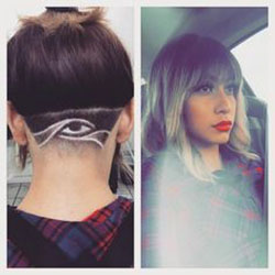 Professional tips on undercut designs eye, Eye of Horus: Long hair,  Hairstyle Ideas,  Mohawk hairstyle,  Bob Hairstyles  