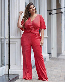 Beautiful Casual Jumpsuit Attire For Girls: Chubby Girl attire,  Trendy Chubby Girl Outfit,  Plus Size Jumpsuit Clothing,  Jumpsuit For Chubby Girl  