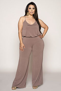 Lovely Formal Jumpsuit Comfy Outfit For Spring: jumpsuit,  Jumpsuit Outfit,  Cute Chubby Girl Outfits,  Trendy Chubby Girl Outfit,  Plus Size Jumpsuit Clothing  