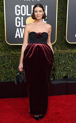 CAITRIONA BALFE at the 2019 Golden Globes Red Carpet Fashion: FASHION,  celebrity pictures,  Hollywood Award Function,  Celebrity Gowns,  Bet Award,  Award Functions,  Red Carpet Dresses,  Golden  