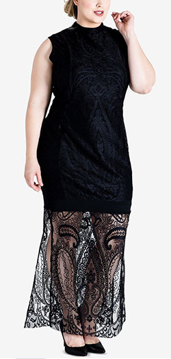 Plus Size Lace Maxi  Dress - Plus Size Cocktail Dress Stylish Cocktail Outfit For Plus Size Women: Cute Cocktail Dress,  Cocktail Dresses,  Girls Outfit Plus-Size,  Plus Size Party Outfits,  Cocktail Plus-Size Dress  