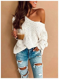 Spring Outfits Women Streetwear: Crew neck,  Polo neck,  Spring Outfits,  Casual Outfits  