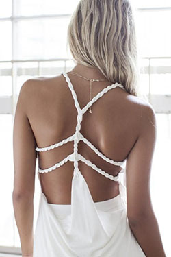 Cute sexy white tops, Sleeveless shirt: Backless dress,  Sleeveless shirt,  Top Outfits  