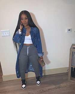 Classy Baddie Tomboy Jordan Outfits For Girls: Bralette Outfits,  Bralette Crop Top,  Cute Jordans Outfits,  Classy Jordans Outfits,  Trendy Jordan,  Jordans Outfits  