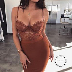 Wow! Gorgeous and stylish lingerie baddie outfits, Slip dress: party outfits,  Trendy Outfits  