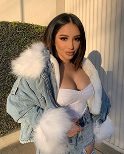 Erika Rodriguez fur clothing, fur outfits for women, Lip Makeup: Fur clothing,  Flash Photography  