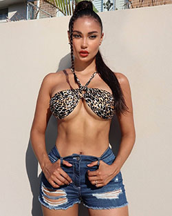 Marona Tanner bikini colour dress, hot girls thighs, Hottest Model In World: Hot Model  
