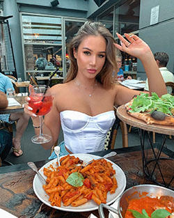 Ali Blakey, thai food, junk food, seafood: Magenta Dress  