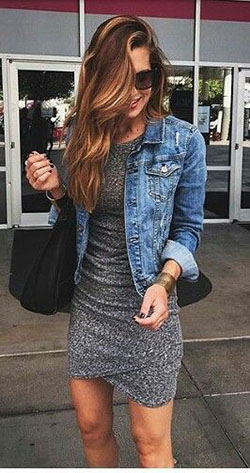 Nemo Smith dress jacket, jeans, denim dress for women: Denim,  jacket,  Spring Outfits,  Jeans Outfit  