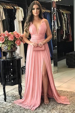 Vestido rose para madrinha bridal party dress, bridesmaid dress: Wedding dress,  Evening gown,  Bridesmaid dress,  fashion model,  Bridal Party Dress,  Pink Outfit,  Curvy Prom Dresses  