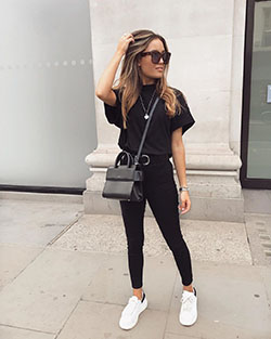 Colour dress casual 2020 outfit ideas hip hop fashion, business casual: Black Outfit,  Smart casual,  Business casual,  White Outfit,  Street Style,  Hip Hop Fashion  