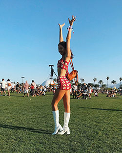 Yvette Arriaga having fun, majorette (dancer), cheerleading: Coachella Outfits,  Instagram girls  