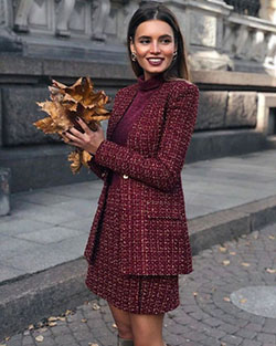 maroon matching ideas for girls with dress, model photography, fashion ideas: Women Dress Outfit  