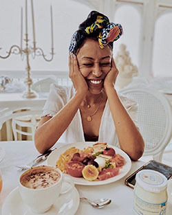 Liza Koshy, food craving, tableware, sweetness: Liza Koshy  