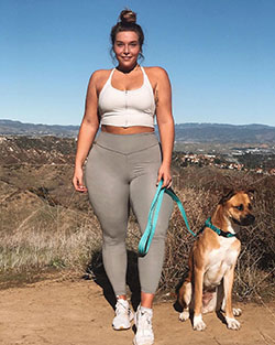 Stephanie Viada hot photo from instagram sportswear matching dress, undergarment: Sports bra,  Dog breed,  Sportswear,  Instagram girls  