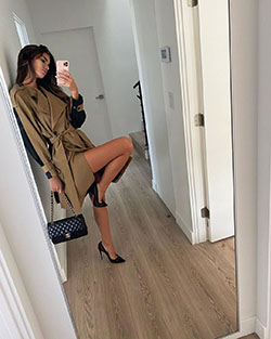 Cindy Mello trench coat colour combination, hot thighs, legs picture: Trench coat,  Cindy Mello Latest Pics  