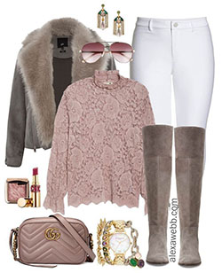 White winter top and jeans: T-Shirt Outfit,  White And Pink Outfit,  Winter Outfit Ideas  