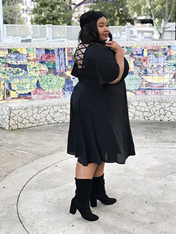 Colour combination little black dress little black dress, street fashion: Street Style  