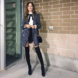 Valeria lipovetsky outfits: Boot Outfits,  Baddie Outfits,  Casual Outfits,  Black Tights,  Outfit of The Day  