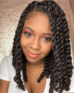 Natural twist braids hairstyles, naturallycurly.com, hair twists, box braids, jheri curl, black hair, hair care, long hair, bob cut: Bob cut,  Long hair,  Jheri Curl,  Box braids,  Braided Hairstyles,  Hair Care,  Black hair,  big twist braids hairstyles  