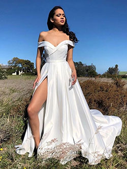 White lookbook fashion with bridal party dress, bridesmaid dress, bridal clothing: Wedding dress,  Evening gown,  Bridesmaid dress,  White Outfit,  Prom Dresses,  Bridal Party Dress,  Bridal Clothing  