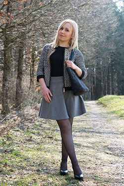 brown attire with tights, wardrobe ideas, street fashion: Women Dress Outfit  