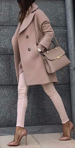 Beige and brown outfit ideas with trench coat, coat, bolsos para mujeres: Trench coat,  Street Style,  Wool Coat  