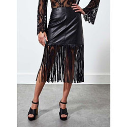 Brown colour dress with little black dress: Leather skirt,  Little Black Dress,  Brown Outfit,  Sequin Skirts,  Fringe Skirts  