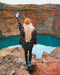 Classy outfit kerið, visual arts, long hair: Long hair,  Hiking Outfits  