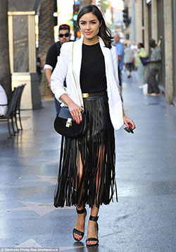 Outfit olivia culpo fringe yves saint laurent, miss universe 2012: Beauty Pageant,  fashion model,  Olivia Culpo,  Street Style,  Yves Saint Laurent,  Fringe Skirts  