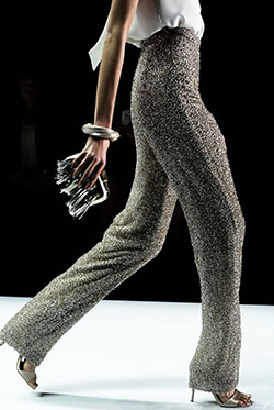 Colour outfit pantalones con brillo slim fit pants, haute couture: fashion model,  Hot Girls,  Sequin Dresses,  Haute couture  