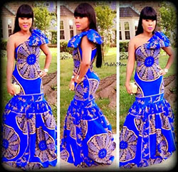 Outfit ideas ankara wedding dress 2015 african wax prints, wedding dress: Wedding dress,  Evening gown,  Maxi dress,  Cobalt blue,  Electric blue,  Roora Dresses,  Electric Blue And Cobalt Blue Outfit,  African Wax Prints  