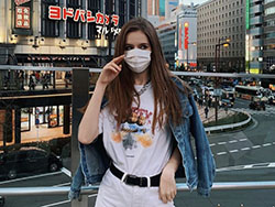 Style outfit with denim: Street Style,  Surgical Mask,  Corona Virus Dresses  