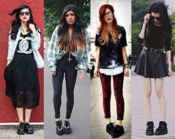 Colour combination tuk creepers outfit t.u.k., brothel creeper: fashion model,  Black Outfit,  Street Style,  Creepers Outfits  