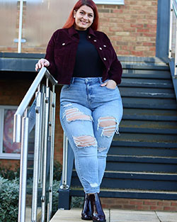 blue clothing ideas with denim, jeans, fine legs: Blue Jeans,  Blue Denim,  Hot Plus Size Girls  