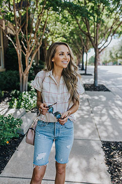 Yellow cute collections with bermuda shorts, denim skirt, shorts: Bermuda shorts,  T-Shirt Outfit,  Street Style,  yellow outfit  