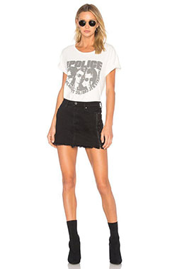 North face late bloomer thermoball: Crop top,  T-Shirt Outfit,  White Outfit,  Denim skirt  