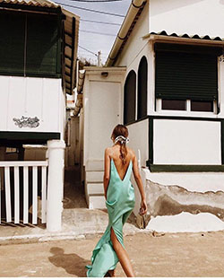 Turquoise and green colour combination with wedding dress, gown, skirt: Wedding dress,  Slip dress,  Turquoise And Green Outfit  